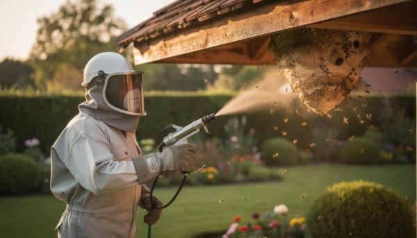 Comment fonctionne la destruction d’un nid de guêpe : la méthode efficace